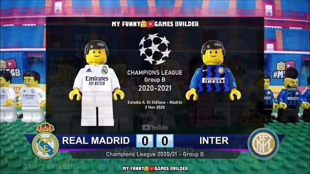 شبیه سازی بازی رئال مادرید 3-2 اینتر با عروسک لگو