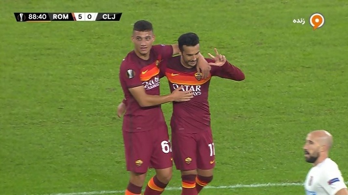 گل پنجم رم به کلوژ (پدرو)