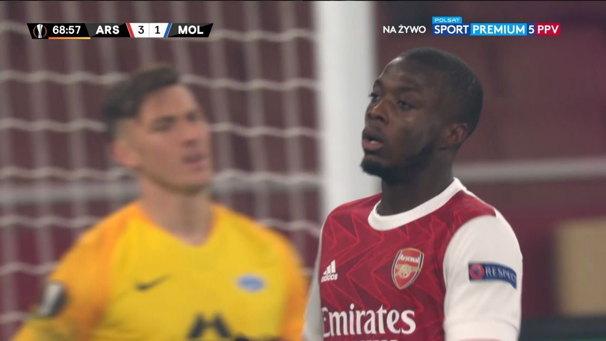 گل سوم آرسنال به مولده (پپه)