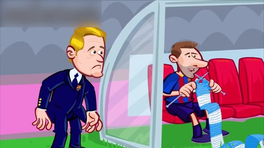انیمیشن طنز بازی بارسلونا 5-2 بتیس