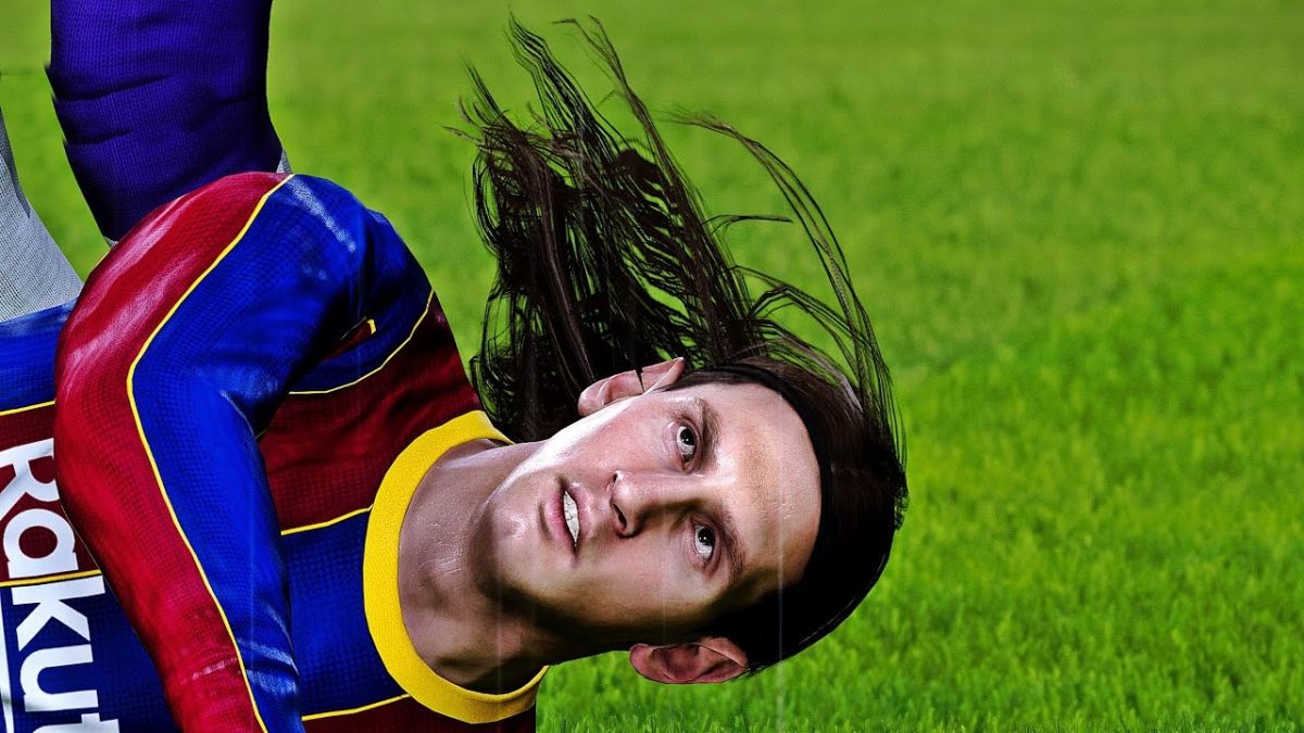 حرکت موی سر در بازی PES 2021