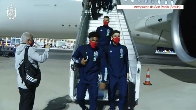 سفر بازیکنان اسپانیا به سویا برای تقابل با آلمان