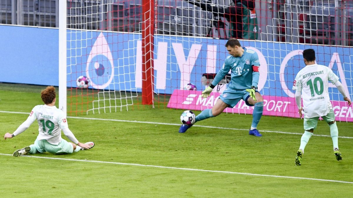 خلاصه بازی بایرن مونیخ 1-1 وردربرمن