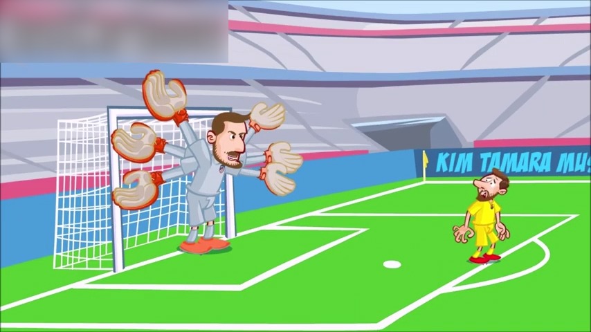 انیمیشن طنز بازی اتلتیکومادرید 1-0 بارسلونا