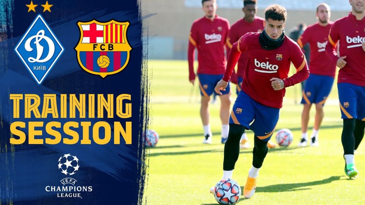 تمرین بارسلونا پس از شکست مقابل اتلتیکو مادرید