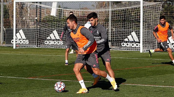 تمرین عصر دوشنبه رئال مادرید برای تقابل با اینتر