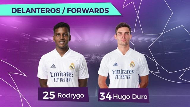 اسامی بازیکنان رئال مادرید برای تقابل با اینتر