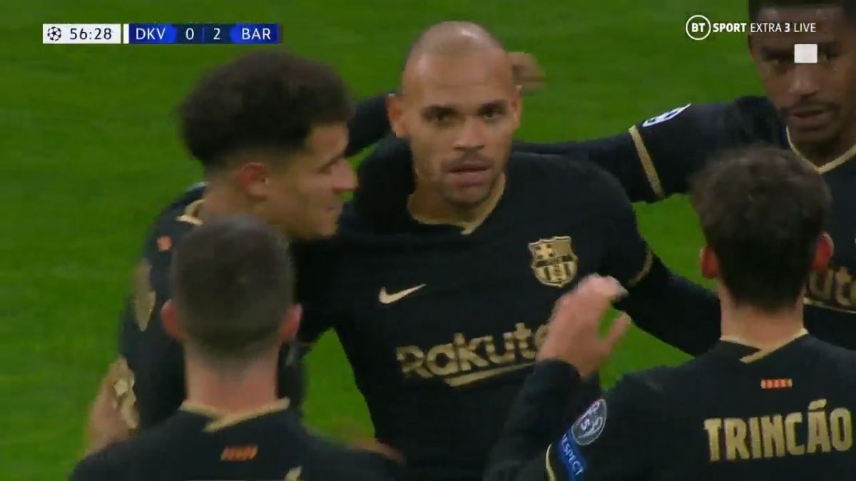 گل دوم بارسلونا به دیناموکیف (برایتویت)