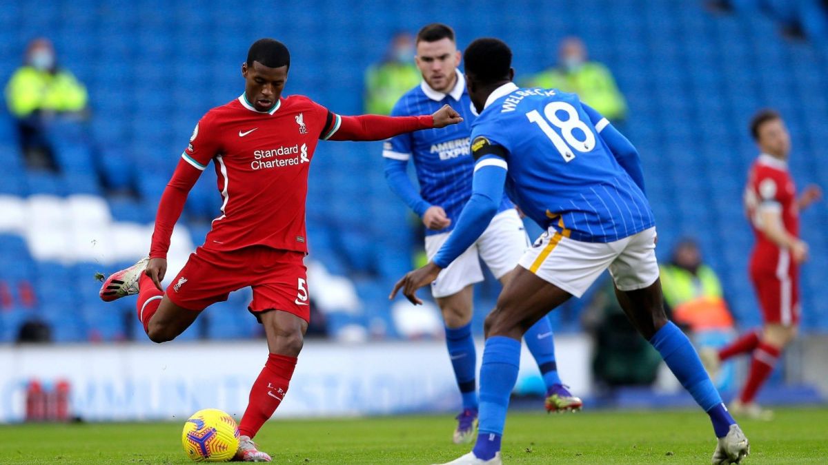 خلاصه بازی برایتون 1-1 لیورپول