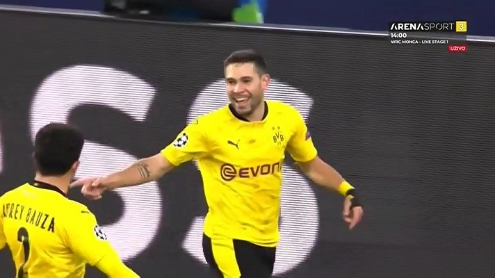 گل اول دورتموند به لاتزیو (گریرو)