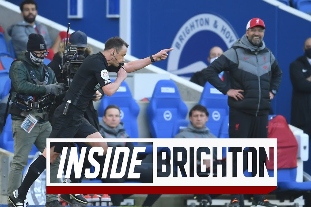 حواشی بازی برایتون 1-1 لیورپول از نگاه دوربین باشگاه لیورپول