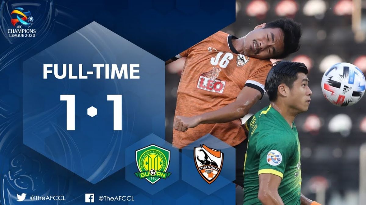 خلاصه بازی بیجینگ گوان 1-1 چیانگرای تایلند
