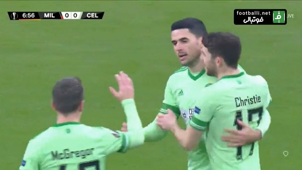 گل اول سلتیک به میلان (روگیچ)