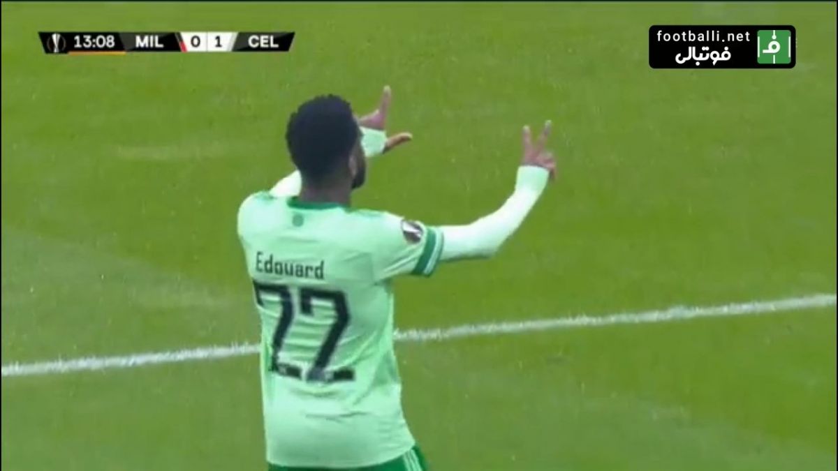 گل دوم سلتیک به میلان (ادوارد)