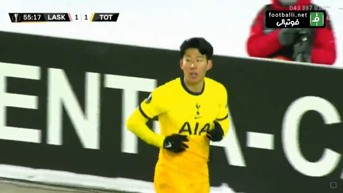 گل دوم تاتنهام به لاسک لینز (سون)