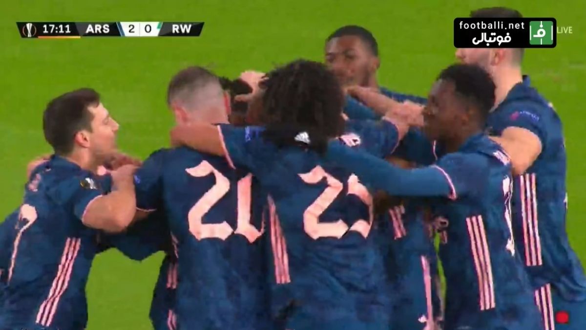 گل دوم آرسنال به راپید وین (پابلو ماری)