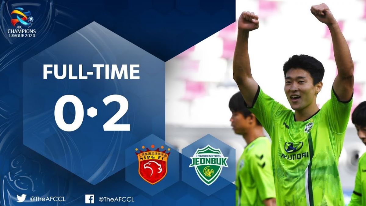 خلاصه بازی شانگهای اسآیپیجی 0-2 چونبوک موتورز