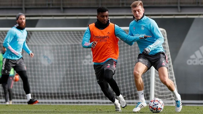 تمرین رئال مادرید برای تقابل با مونشن گلادباخ