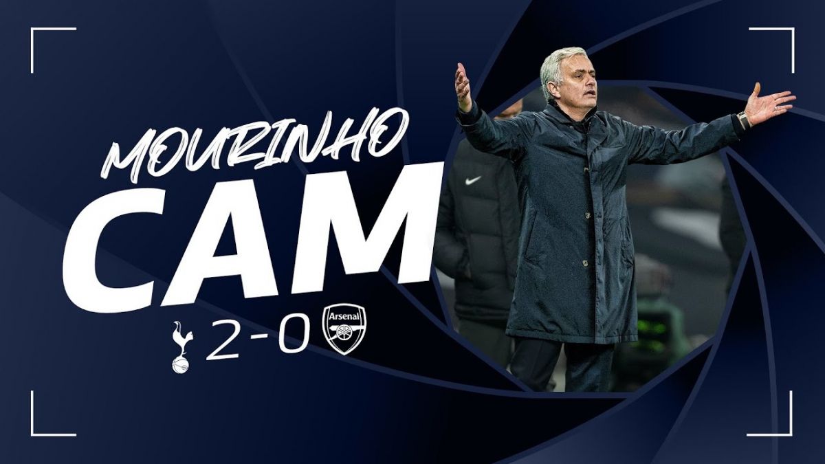 عکس العمل های مورینیو در حاشیه بازی تاتنهام 2-0 آرسنال