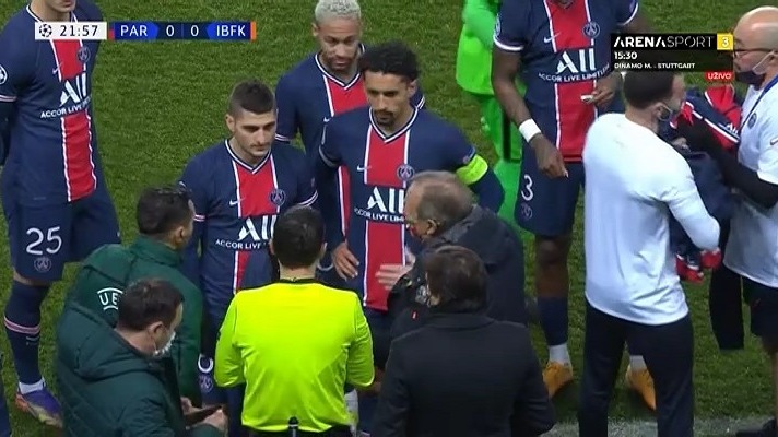 باورنکردنی/ توقف دیدار پاری سن ژرمن و باشاک شهیر به دلیل توهین نژاد پرستانه کم داور چهارم به مربی باشاک شهیر