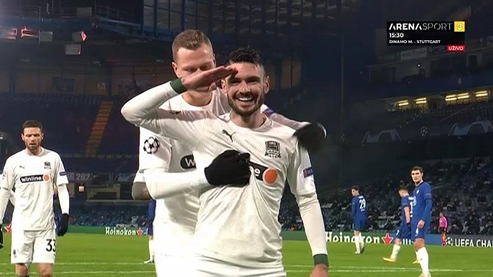 گل اول کراسنودار به چلسی (کابلا)