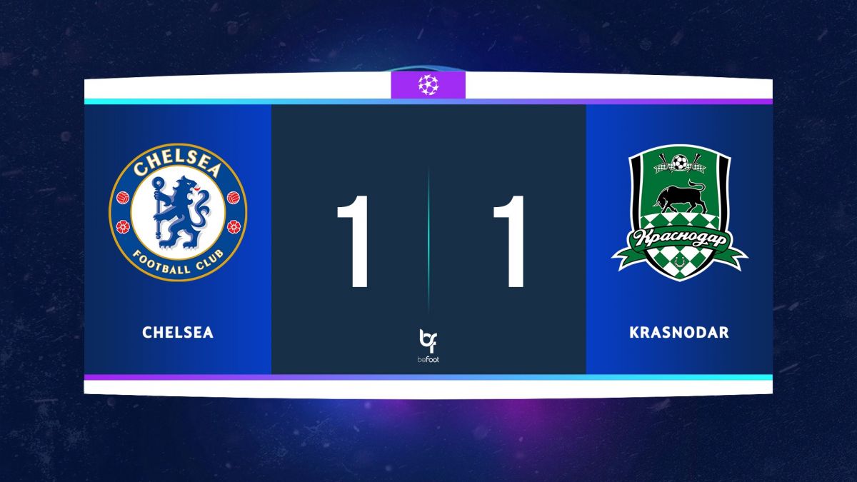 خلاصه بازی چلسی 1-1 کراسنودار