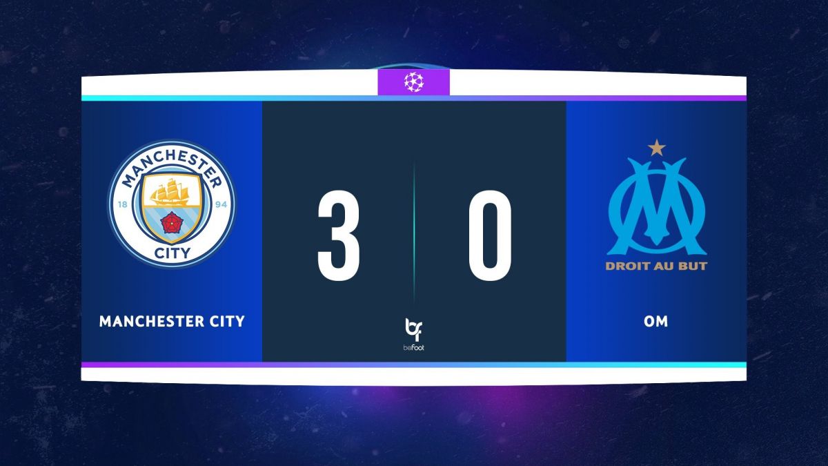 خلاصه بازی منچسترسیتی 3-0 مارسی