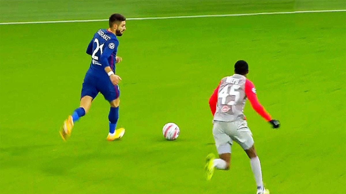 حرکات تکنیکی بازیکنان در بازی سالزبورگ 0-2 اتلتیکو مادرید