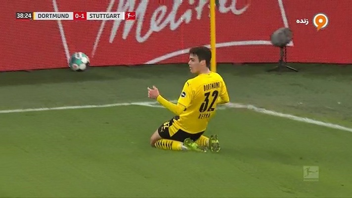 گل اول دورتموند به اشتوتگارت (جیووانی رینا)
