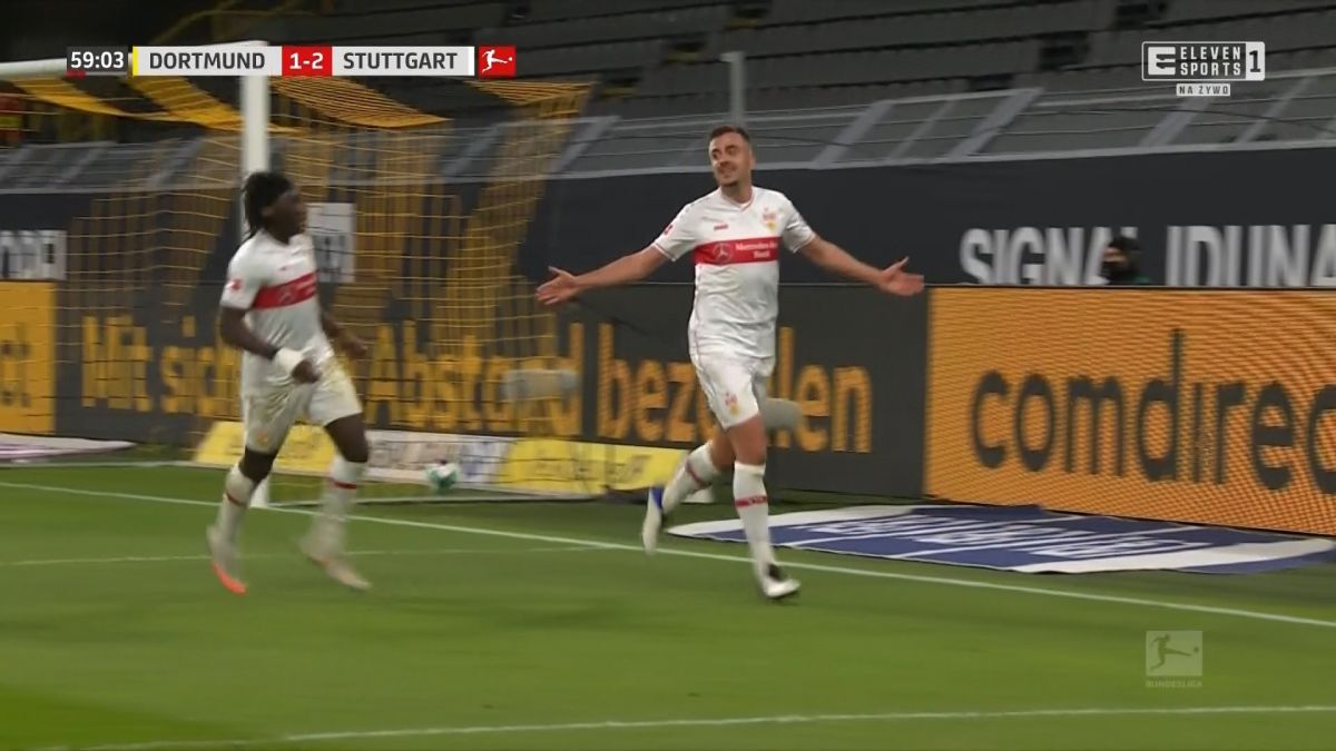 گل سوم اشتوتگارت به دورتموند (فورستر)