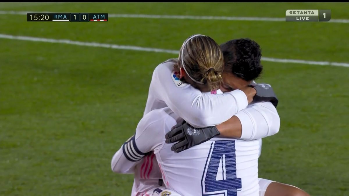 گل اول رئال مادرید به اتلتیکو مادرید (کاسمیرو)