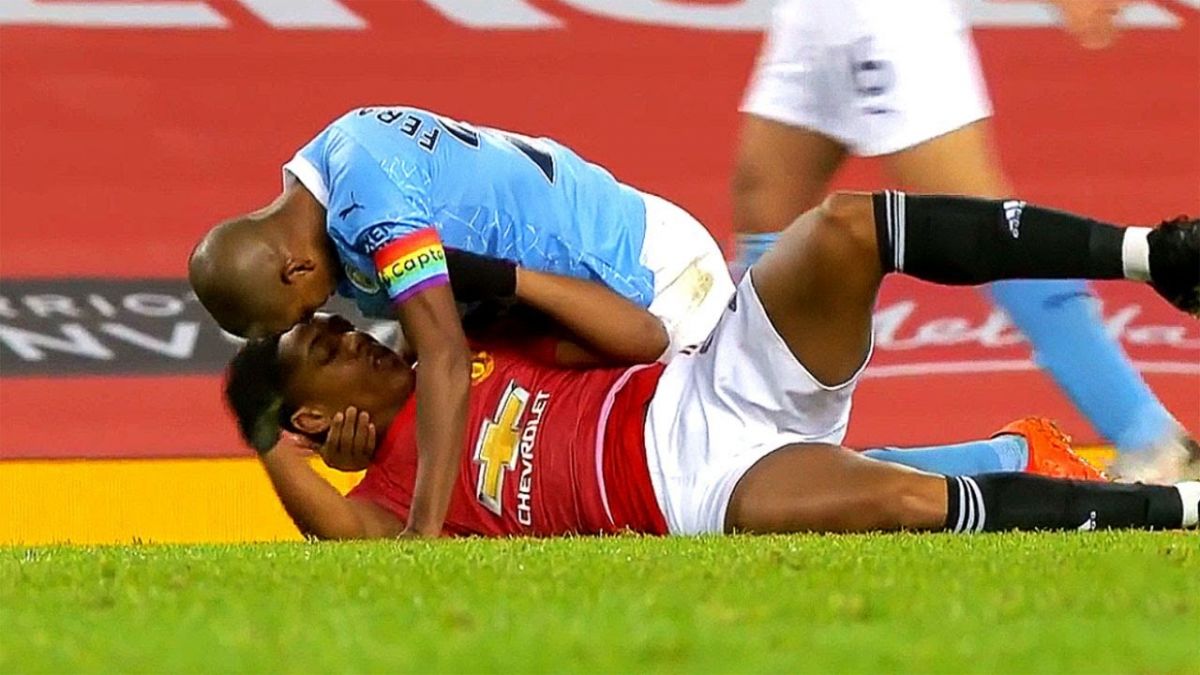 حرکات تکنیکی بازیکنان در بازی منچستر یونایتد 0-0 منچستر سیتی