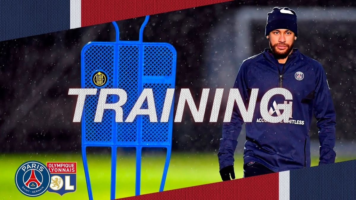 آخرین تمرین پاری سن ژرمن پیش از بازی با لیون