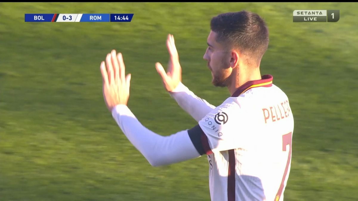 گل سوم رم به کالیاری (پلگرینی)