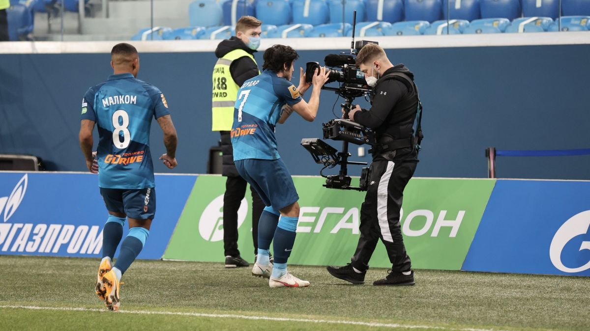 گل اول زنیت به اسپارتاک مسکو توسط سردار آزمون