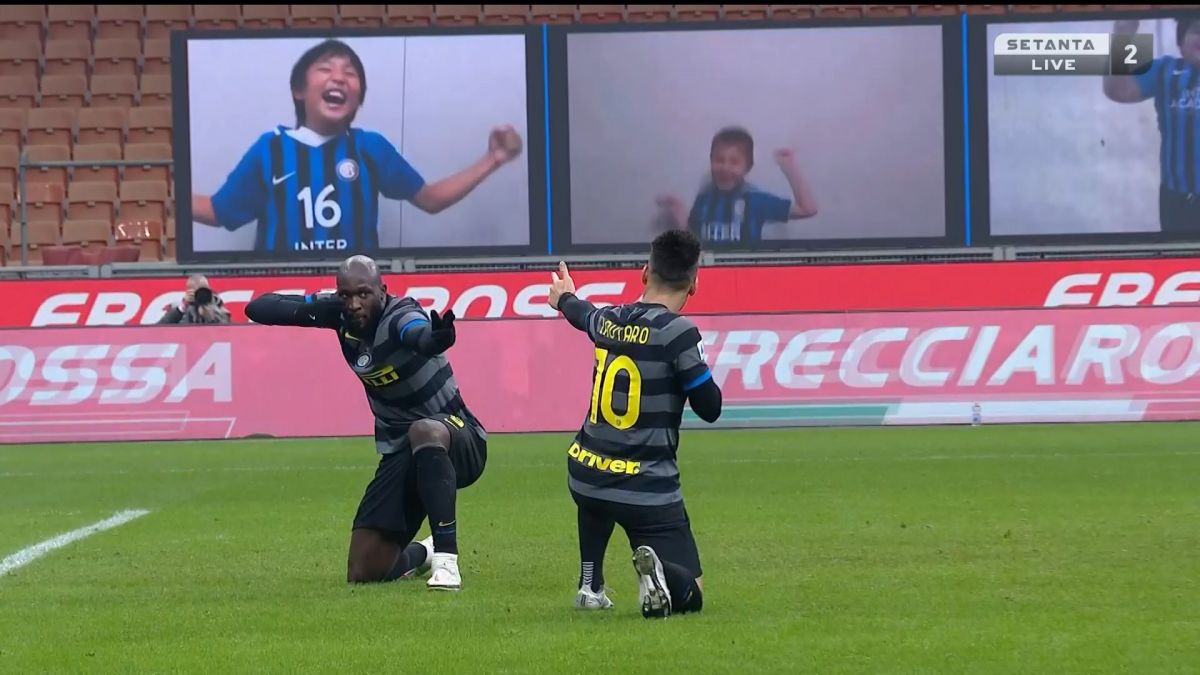 گل اول اینتر به ناپولی (لوکاکو - پنالتی)