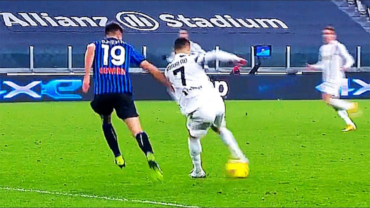 عملکرد رونالدو در بازی یوونتوس 1-1 آتالانتا