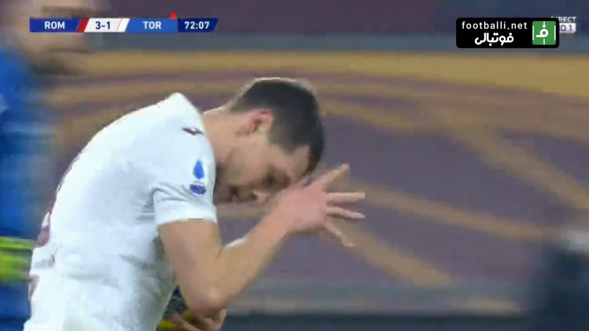 گل اول تورینو به رم (بلوتی)