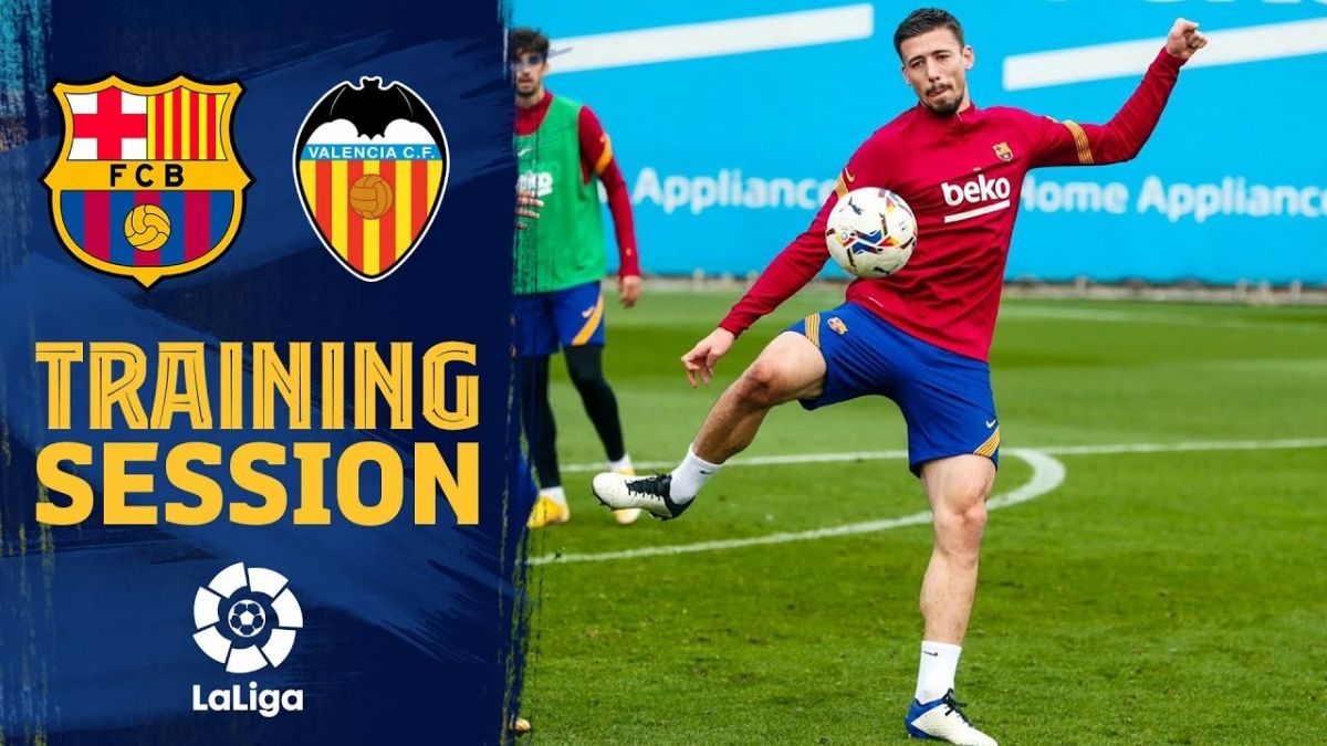 تمرین بارسلونا برای تقابل با والنسیا