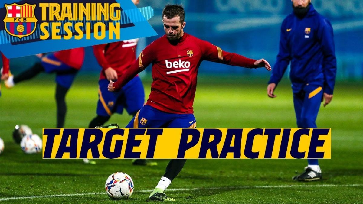 آخرین تمرین بارسلونا پیش از بازی با والنسیا