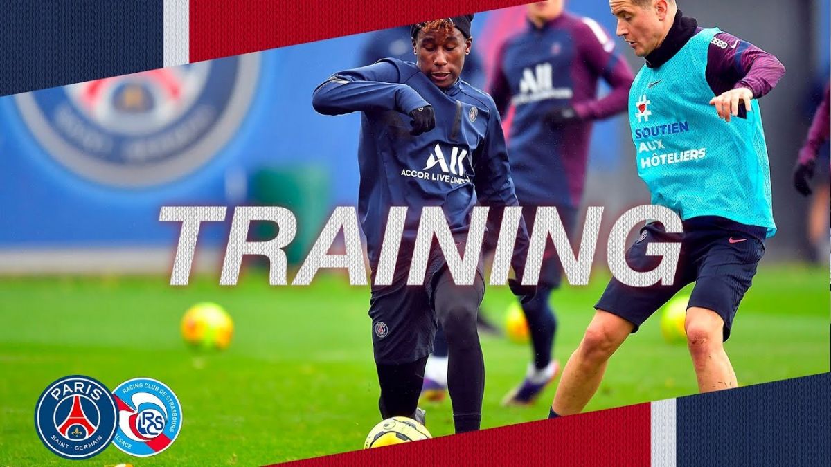 آخرین تمرین پاری سن ژرمن پیش از بازی با استراسبورگ