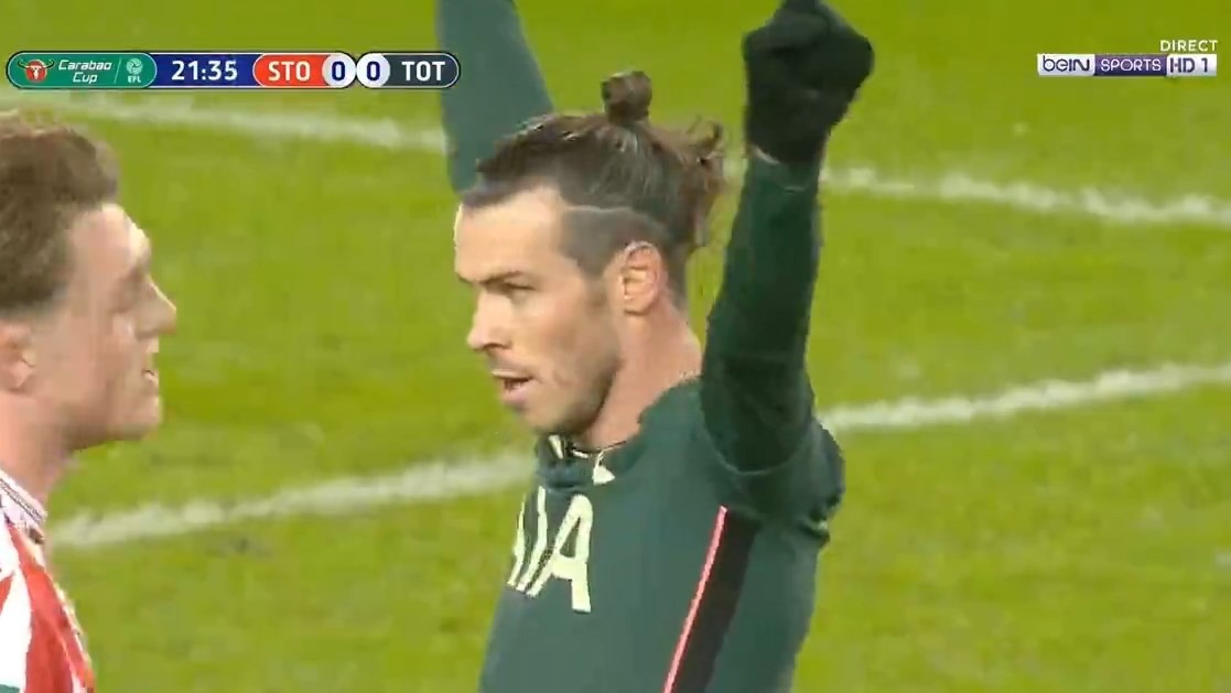 گل اول تاتنهام به استوک سیتی (گرت بیل)