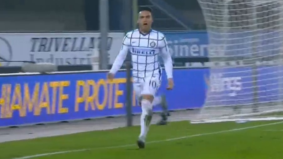 گل اول اینتر به ورونا (لوتارو)