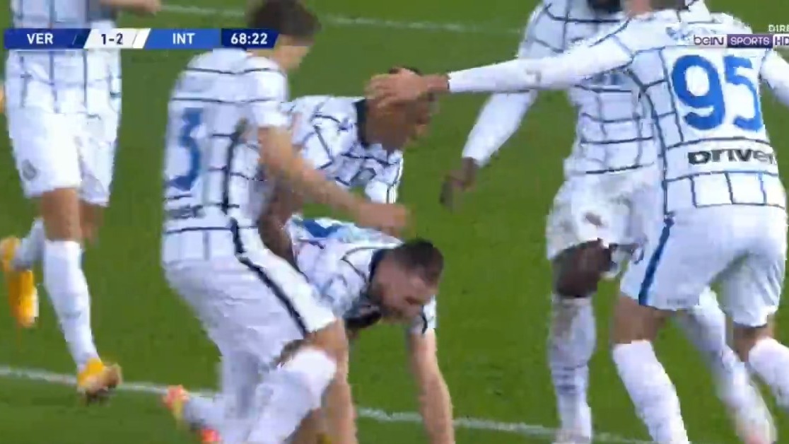 گل دوم اینتر به ورونا (اشکرینیار)