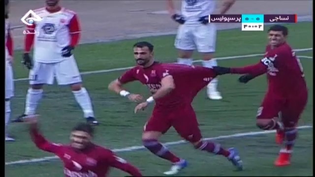 گل اول نساجی به پرسپولیس (مجتبی بیژن)