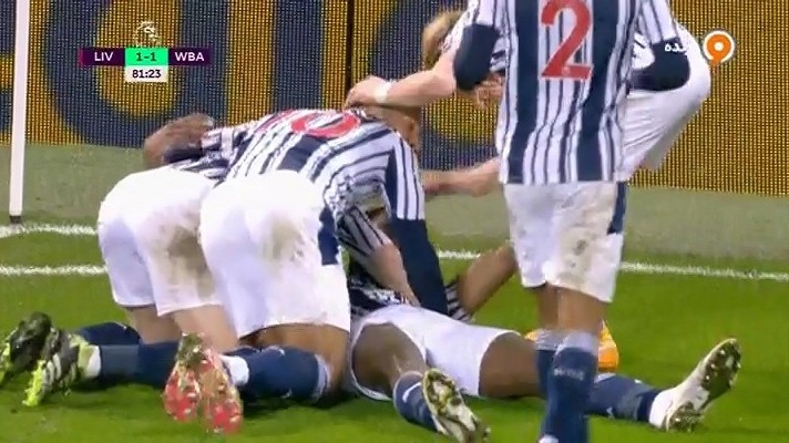 گل اول وست برومویچ به لیورپول (آجایی)