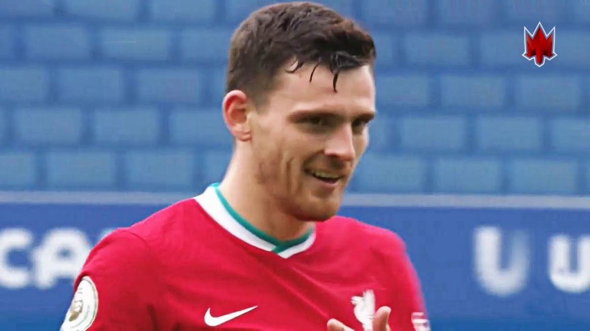 وقتی اندرو رابرتسون مدافع لیورپول کنترل خود را از دست می دهد