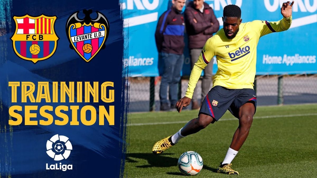 تمرین بارسلونا برای تقابل با لوانته