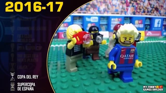 شبیه سازی درخشش مسی در بارسلونا از 2002 تا 2020 با عروسک لگو