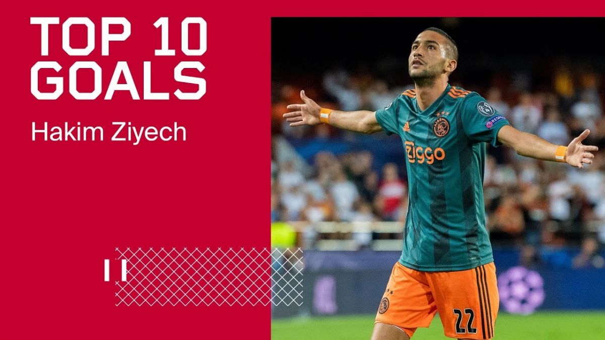 10 گل برتر حکیم زیاش برای آژاکس